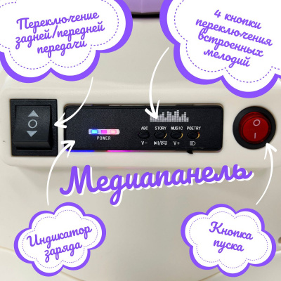 Электроскутер Bicly Bubago (лиловый)