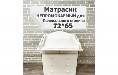 Матрас пеленальный на комод коллекция Нувола 720х650