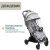 Коляска прогулочная Chicco XPlus, Pearl Grey (Светло-серый)