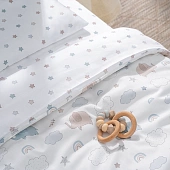 Постельное бельё FANCY F3-01.10 слоники голубые (Perina)