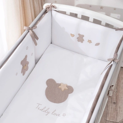 Комплект в кровать 6 предметный Teddy Love (Perina) песочный