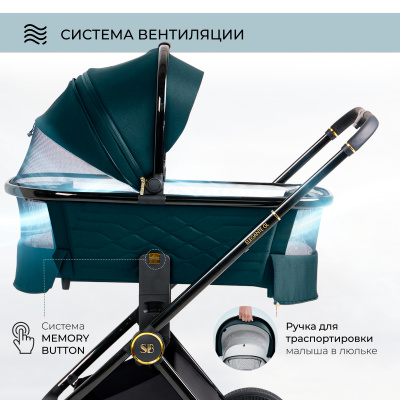 Коляска 2 в 1 Sweet Baby Elegante GL Blue