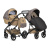 Коляска 2 в 1 Tutis Viva 6+ Wild Elegance Leather Savannah Brwon (323)