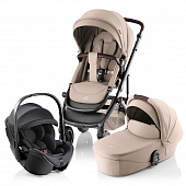 Коляска 3 в 1 Britax Roemer Smile 5Z Style и автокресло Baby-Safe Pro Classic Deep Black Teak / Deep Black