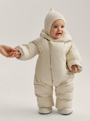 89173-0 Комбинезон детский (молочный/milky) р.56-62 Happy Baby