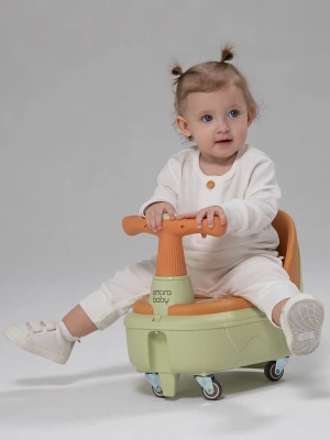 Толокар детский 2в1 с сиденьем для купания Amarobaby Swimmy, бежевый
