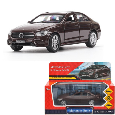 ECLASS-12-BD Машина металл MERCEDES-BENZ e-class amg 12см, дв,баг,ин,бордовый