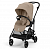Коляска прогулочная Cybex Melio Carbon с дождевиком, Almond Beige (Бежевый)