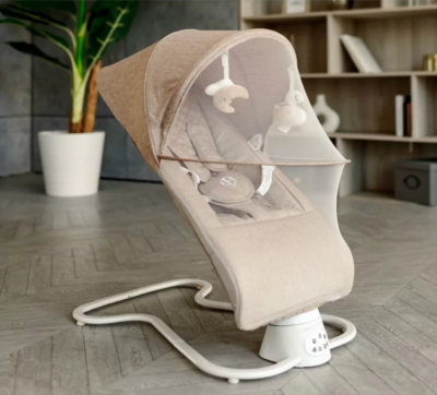 Электронные качели AMAROBABY HAPPY SWING, бежевый