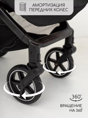 Коляска прогулочная Amarobaby, Strollin'Joy, чёрный