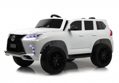Электромобиль RiverToys Lexus 570 E555EE белый