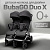 Коляска прогулочная для двойни Bubago DUO X BG 194-2 Dark gray/Темно-серый 
