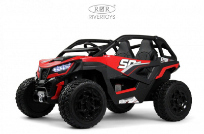 Электромобиль RiverToys C555CC красный