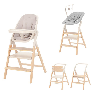 Стульчик для кормления Carrello Ergo CRL-1670, Sugar Beige (Светло-серый)