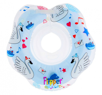 Круг для купания Roxy Kids муз. Лебединое озеро FL004 (голубой)