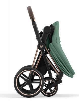 Коляска 2 в 1 Cybex Priam IV Leaf Green шасси Rosegold 