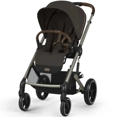 Коляска 2 в 1 Cybex Balios S Lux с дождевиком Chocolate Brown