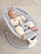 Электронные качели Amarobaby Teddy swing, серый