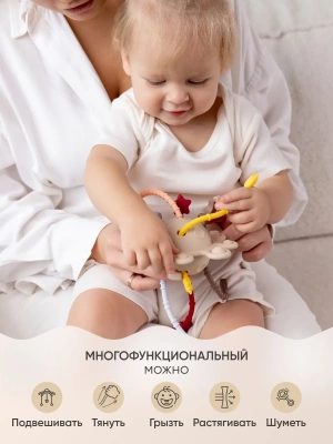 PT-001 Прорезыватель-погремушка Paomma Солнце Multicolor 