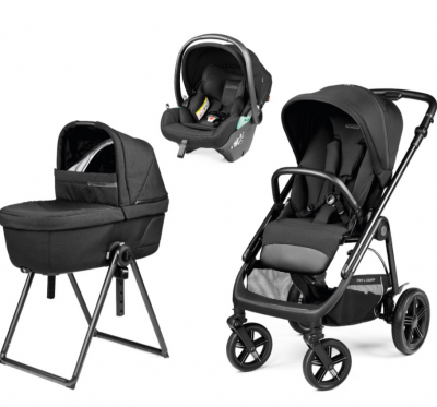 Коляска 3 в 1 Peg Perego Veloce TC Belvedere Lounge True Black New