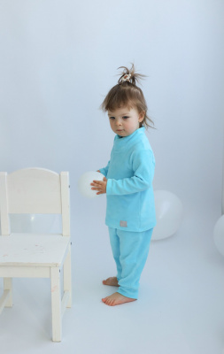 В096/бирюзовый-ЧЗ Костюм велюровый (р.86) Argo Baby			