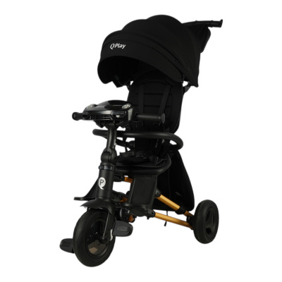 QPlay Велосипед S700-17 SPRINTER SM Black (Rub/Gold) (муз.панель)