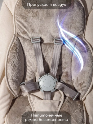 Стульчик для кормления 3 в 1 Amarobaby Winnie, молочный