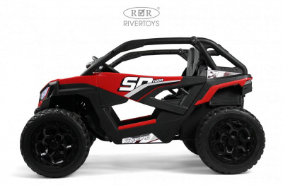 Электромобиль RiverToys C555CC красный