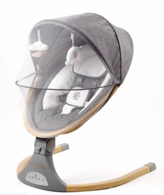 Электронные качели детские AMAROBABY ERGO SWING, серый