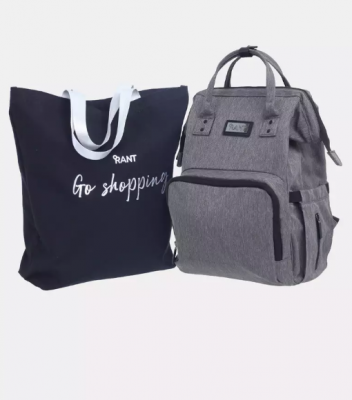СУМКА ДЛЯ МАМЫ + ШОППЕР RANT SHOPPING SET TRENDS GREY