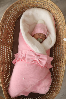 0411/розовый Комплект на выписку из 8-и предметов "Dottie" Argo Baby " 