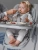 Стульчик для кормления Amarobaby Gourmet (серый) 