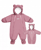 Комбинезон-трансформер зимний меховой AMAROBABY Snowy Travel, розовый