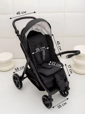 Коляска прогулочная Amarobaby, Strollin'Joy, чёрный
