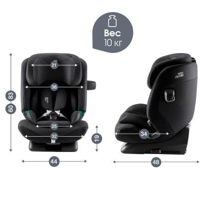 Автокресло Britax Roemer ADVANSAFIX PRO Style | Carbon Black