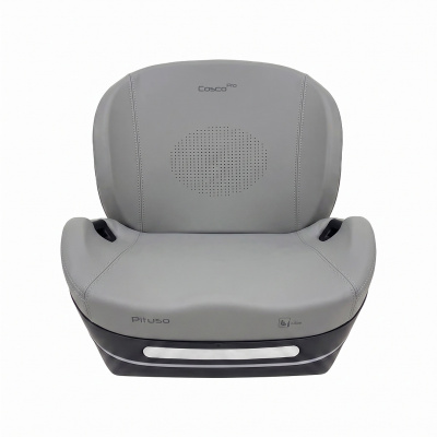 Бустер автокресло Pituso COSCO PRO (i-Size) Grey/Серый leather/кожа F001-Pro-Grey