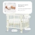 Детская кровать HAPPY BABY MOMMY LOVE (молочный) 95026 с опускающейся стенкой, маятник продольный Детская кровать HAPPY BABY MOMMY LOVE (молочный) 95026 с опускающейся стенкой, маятник продольный