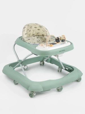 Ходунки детские с электронной игровой панелью Amarobaby, Happy Steps, зелёный