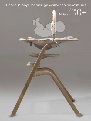Стульчик для кормления 3 в 1 Amarobaby Winnie, молочный