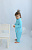 В096/бирюзовый-ЧЗ Костюм велюровый (р.68) Argo Baby			