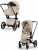 Коляска 2 в 1 Cybex Priam V Style Cozy Beige шасси Rosegold