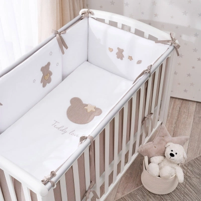 Комплект в кровать 6 предметный Teddy Love (Perina) песочный