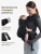 40109 Рюкзак-переноска для детей BABYHUG Happy Baby черный