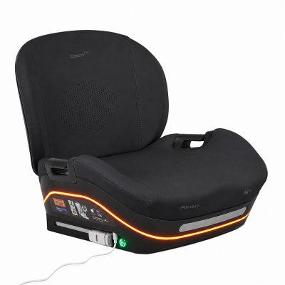 Бустер автокресло Pituso COSCO PRO (i-Size) Black/Черный leather/кожа F001-Pro-Black