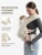 40109 Рюкзак-переноска для детей BABYHUG Happy Baby milky