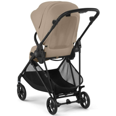 Коляска прогулочная Cybex Melio Carbon с дождевиком, Almond Beige (Бежевый)