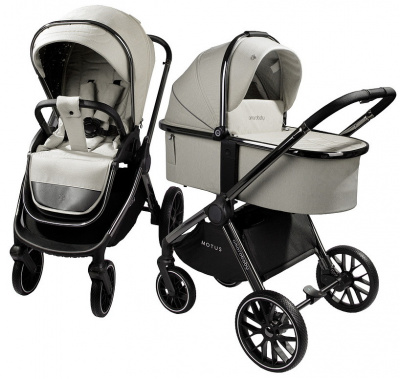 Коляска 3 в 1 AmaroBaby Motus V2, белый