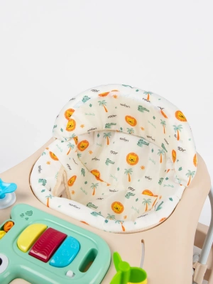 Ходунки детские с электронной игровой панелью Amarobaby, First Steps, бежевый