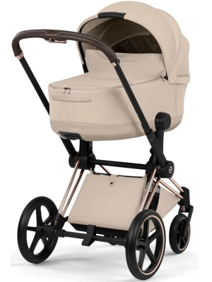 Коляска 2 в 1 Cybex Priam V Style Cozy Beige шасси Rosegold