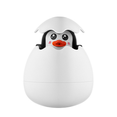 Игрушка для ванной 2 в 1 Roxy-Kids яйцо-лейка REGG-003 чёрный пингвин